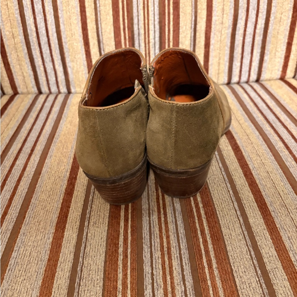 Women Olive Green Booties - Picture 3 of 3